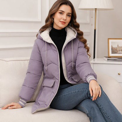 ✨ Cozy Coverage | Women’s Mid-Long Hooded Puffer Coat