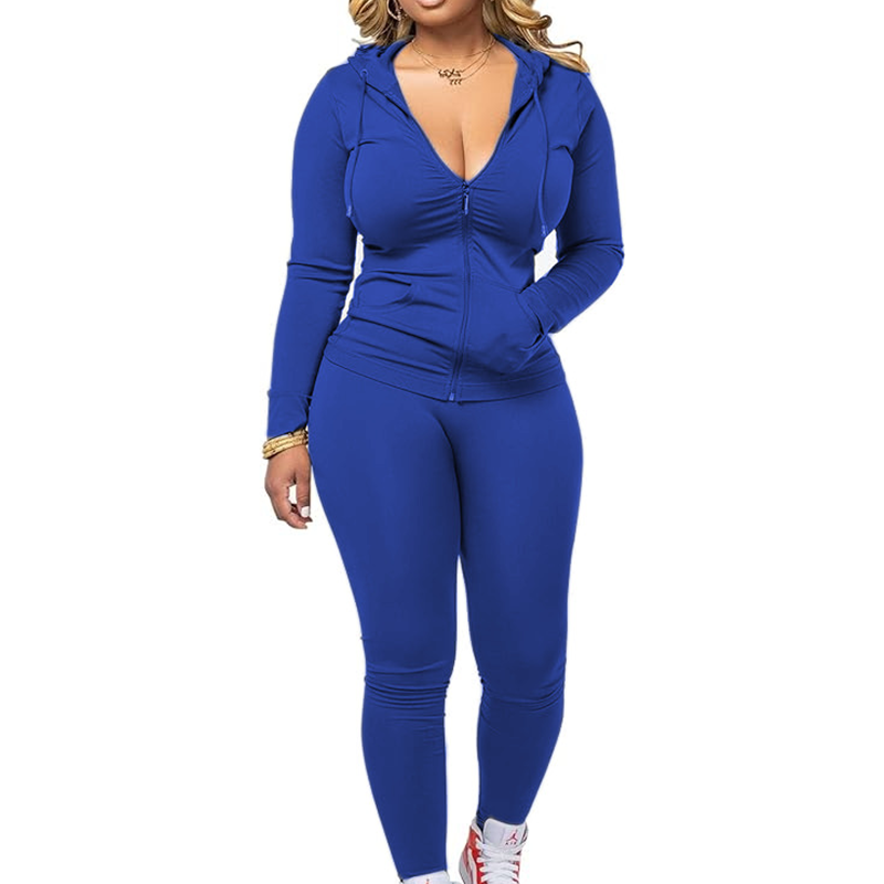 ✨ Denim Look, Softer Feel | Women's Faux-Denim Patchwork Top & Wide-Leg Pants Set