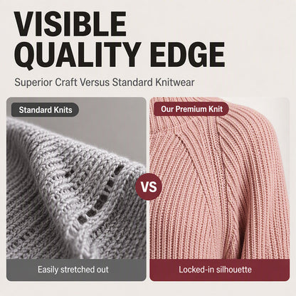 ✨ Easy Elegance | Women’s Relaxed Turtleneck Knit Sweater Dress