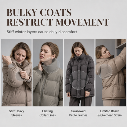 ✨ Cozy Without the Bulk | Women’s Cable Knit Sleeve Quilted Puffer Jacket