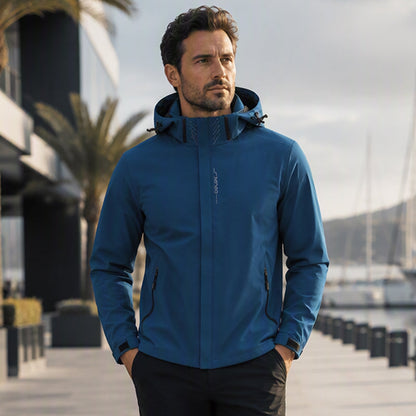 🌧️ Ready for the Outdoors | Men’s Waterproof Hooded Jacket