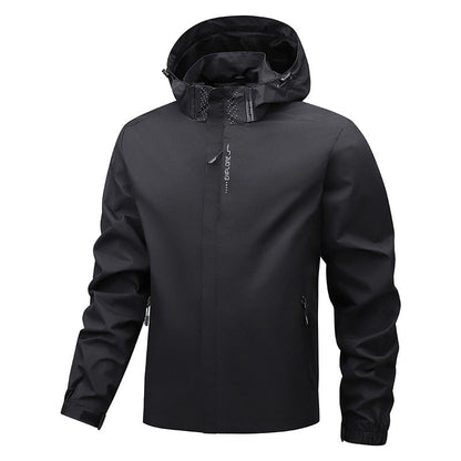 🌧️ Ready for the Outdoors | Men’s Waterproof Hooded Jacket