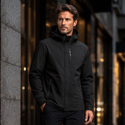 🌧️ Ready for the Outdoors | Men’s Waterproof Hooded Jacket