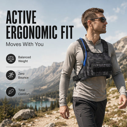 🔥 Gear Within Reach | Men’s Waterproof Tactical Chest Bag with Adjustable Vest Fit