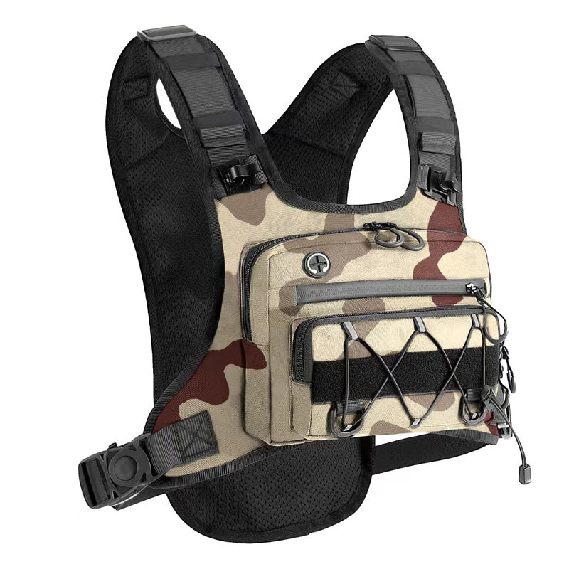 🔥 Gear Within Reach | Men’s Waterproof Tactical Chest Bag with Adjustable Vest Fit