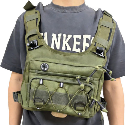 🔥 Gear Within Reach | Men’s Waterproof Tactical Chest Bag with Adjustable Vest Fit
