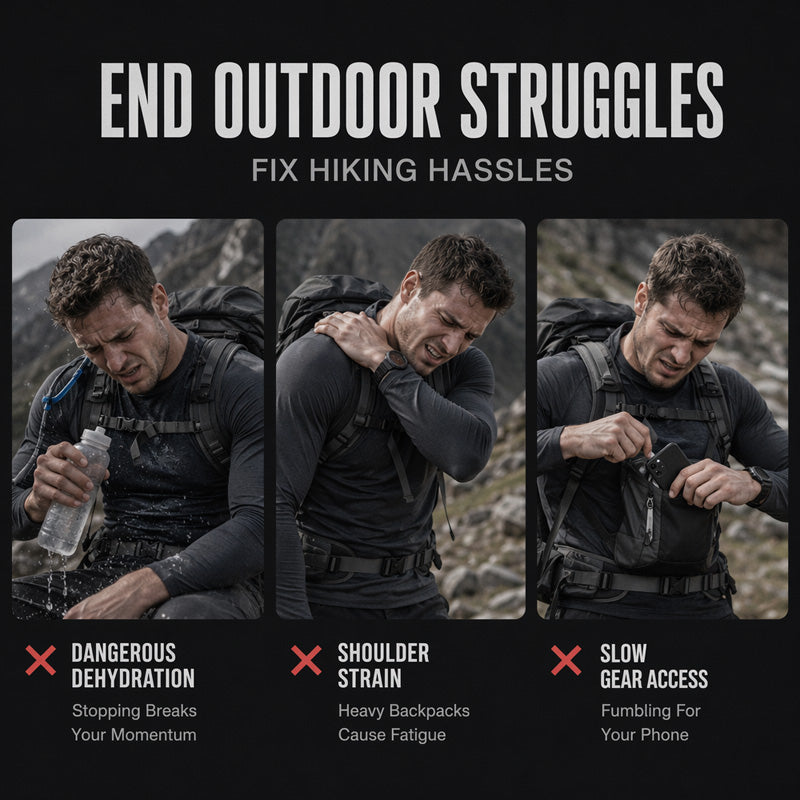 🔥 Gear Within Reach | Men’s Waterproof Tactical Chest Bag with Adjustable Vest Fit