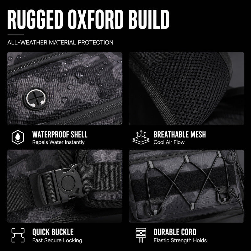 🔥 Gear Within Reach | Men’s Waterproof Tactical Chest Bag with Adjustable Vest Fit