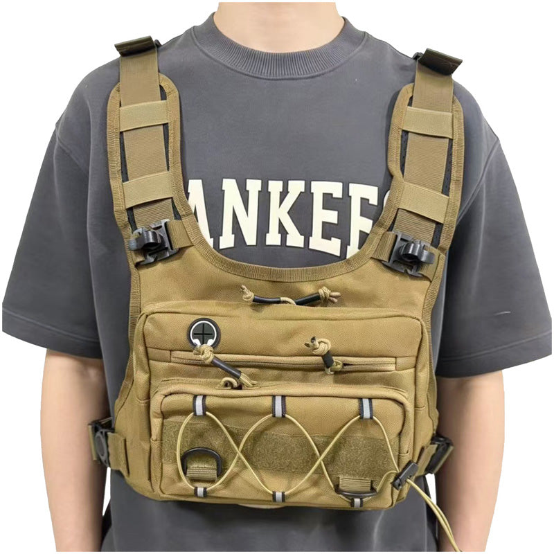 🔥 Gear Within Reach | Men’s Waterproof Tactical Chest Bag with Adjustable Vest Fit