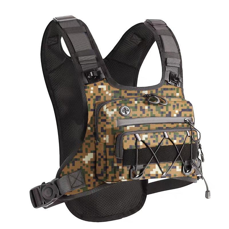 🔥 Gear Within Reach | Men’s Waterproof Tactical Chest Bag with Adjustable Vest Fit