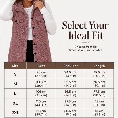 Women's Winter Cozy Lapel Collar Vest