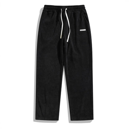 👖 Textured Everyday Style | Men’s Relaxed Straight-Leg Corduroy Pants