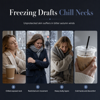 ✨ Effortless Draped Elegance | Women’s Mock-Neck Batwing Knit Shawl Wrap