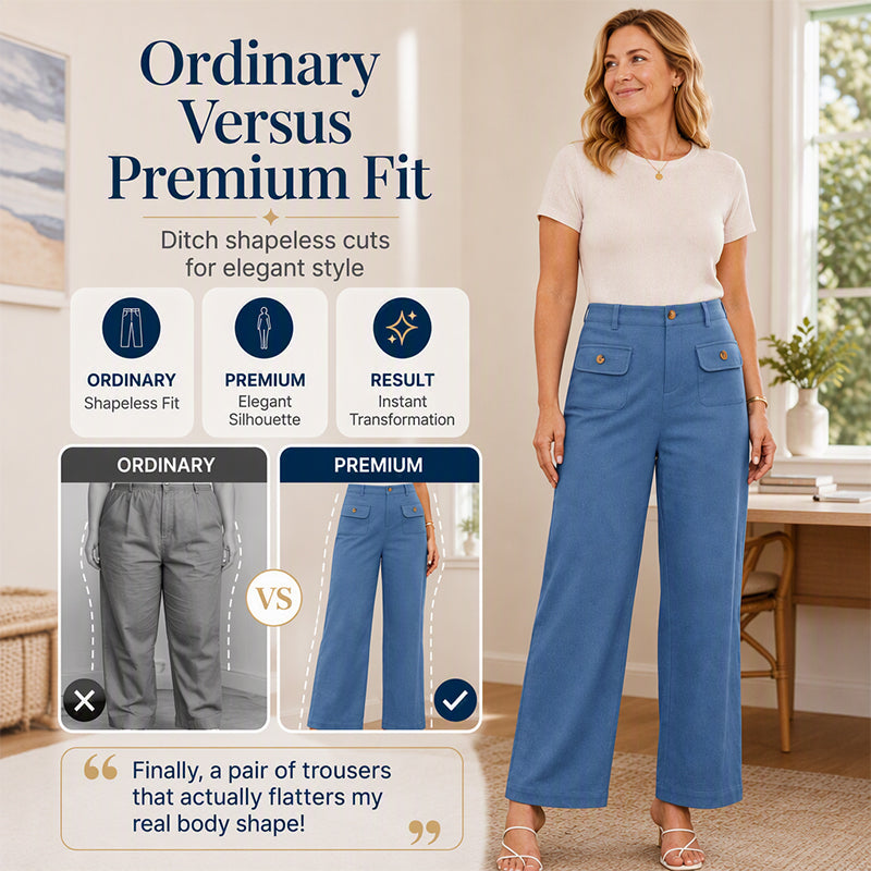 ✨ Easy Flow | Women’s High-Waisted Wide-Leg Pants