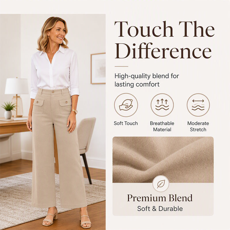 ✨ Easy Flow | Women’s High-Waisted Wide-Leg Pants
