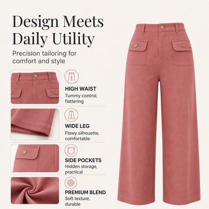 ✨ Easy Flow | Women’s High-Waisted Wide-Leg Pants