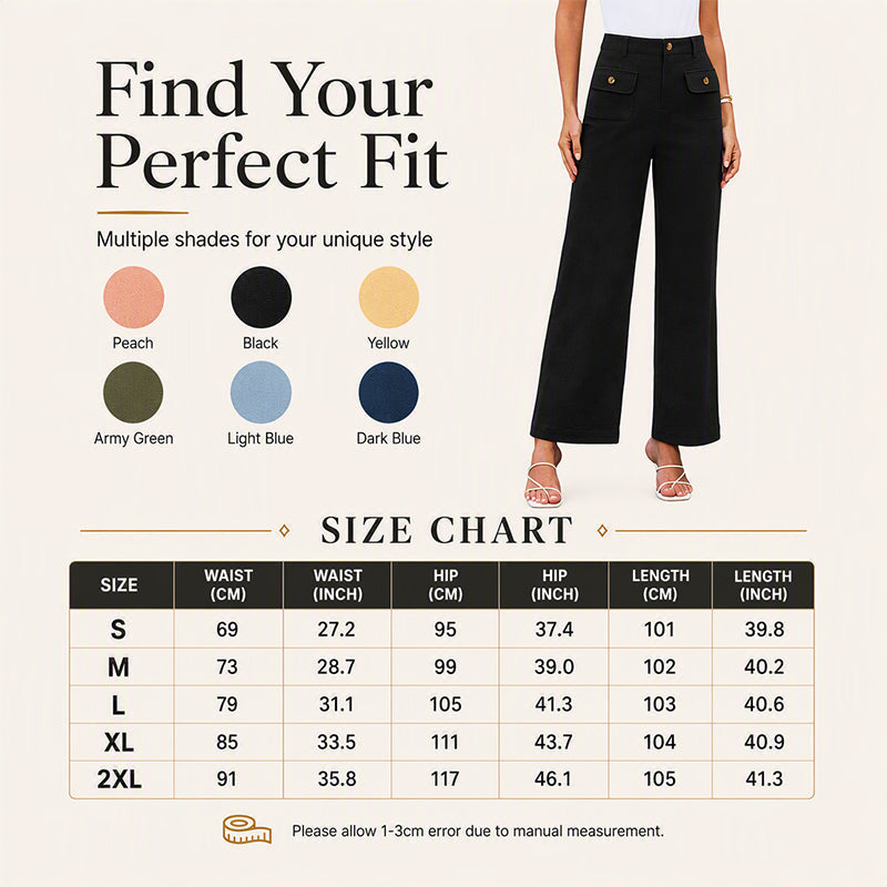 ✨ Easy Flow | Women’s High-Waisted Wide-Leg Pants