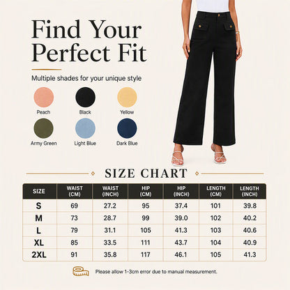 ✨ Easy Flow | Women’s High-Waisted Wide-Leg Pants