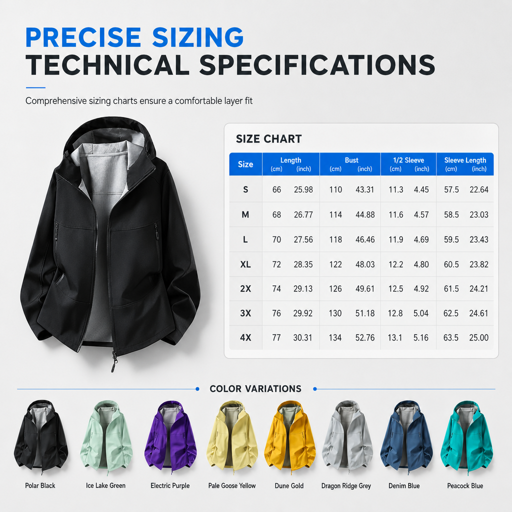 🏕️ Ready for the Outdoors | Unisex Water-Resistant Hooded Softshell Jacket