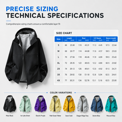 🏕️ Ready for the Outdoors | Unisex Water-Resistant Hooded Softshell Jacket