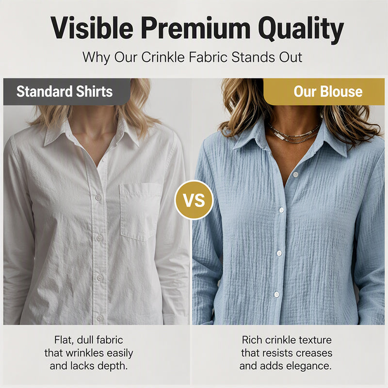 Women's Classic Long Sleeve Button Down Shirt