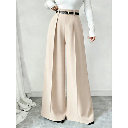 👖 Flattering High Rise, Elegant Drape | Women's Wide-Leg Pants