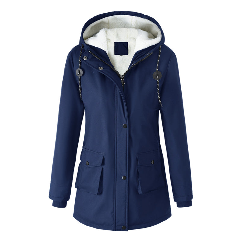 🧥 Polished Everyday Coverage | Women’s Hooded Longline Parka Coat