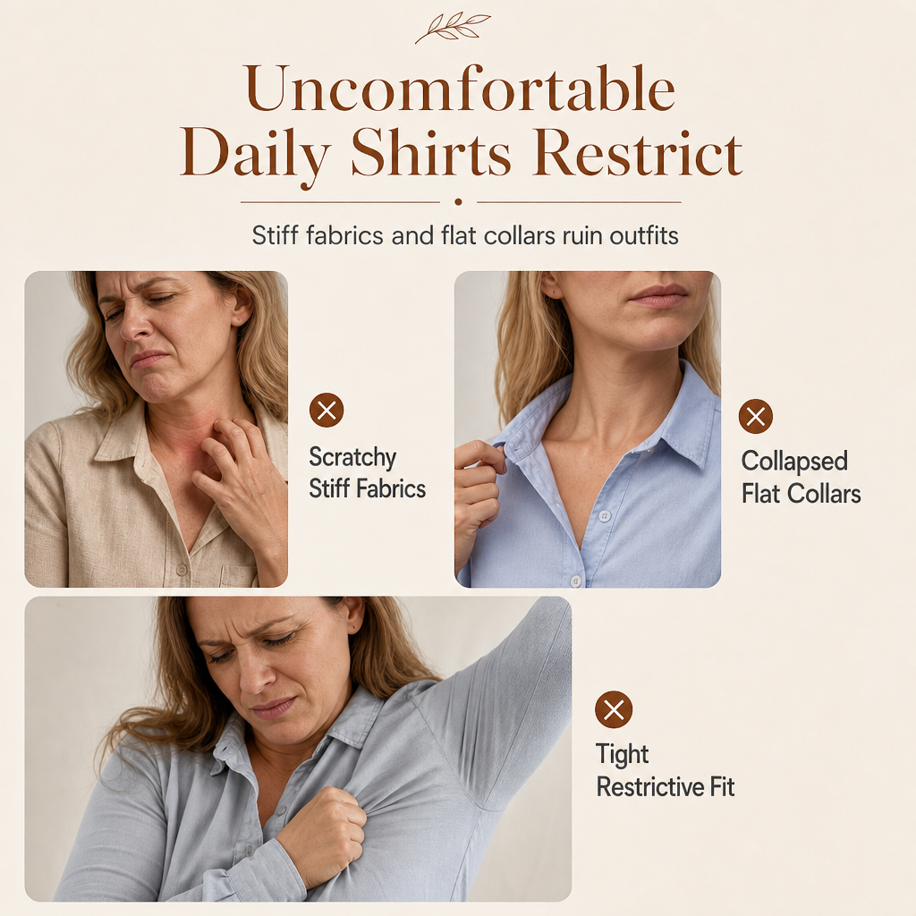✨ Vintage Feminine Detail | Women’s Corduroy Ruffle-Collar Blouse with Lantern Sleeves