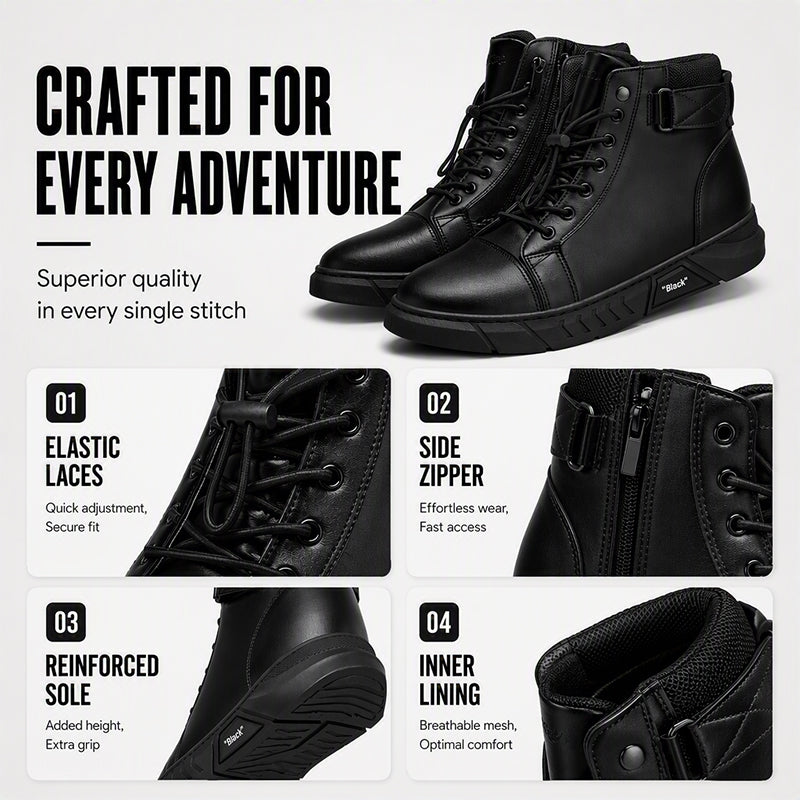 🥾 Rugged Everyday Protection | Men’s Waterproof Genuine Leather Combat Boots ⚡ Free Shipping