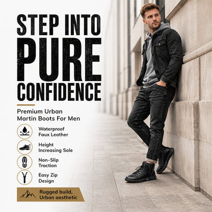 🥾 Rugged Everyday Protection | Men’s Waterproof Genuine Leather Combat Boots ⚡ Free Shipping