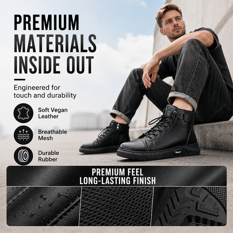 🥾 Rugged Everyday Protection | Men’s Waterproof Genuine Leather Combat Boots ⚡ Free Shipping
