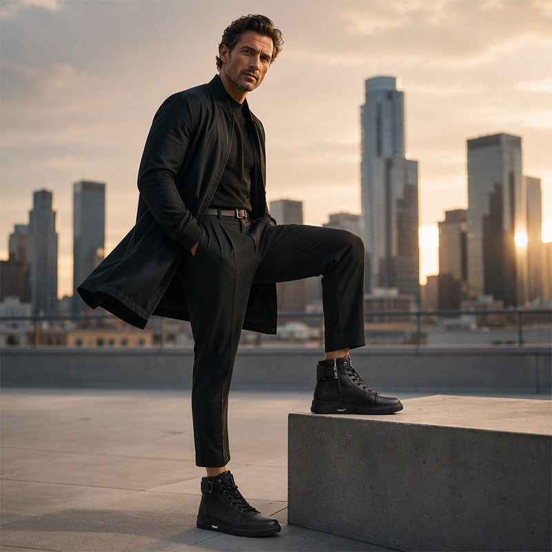 🥾 Rugged Everyday Protection | Men’s Waterproof Genuine Leather Combat Boots ⚡ Free Shipping