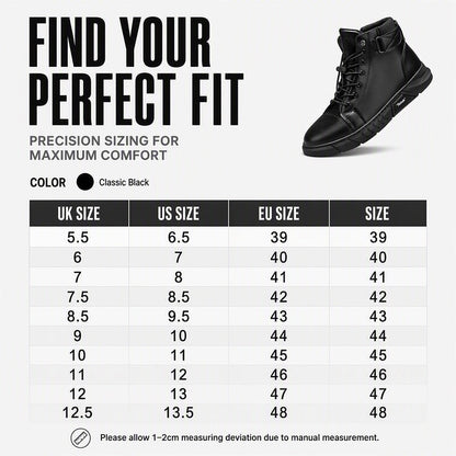 🥾 Rugged Everyday Protection | Men’s Waterproof Genuine Leather Combat Boots ⚡ Free Shipping