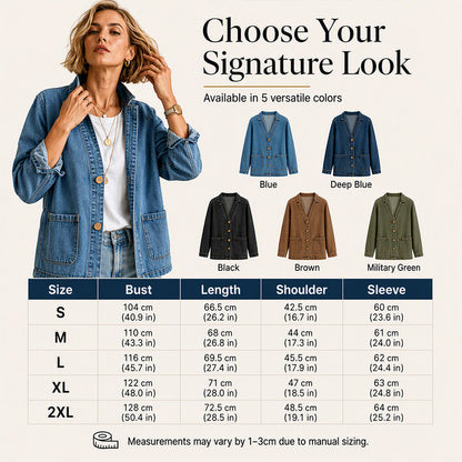 👖 Denim Made Easy | Women’s V-Neck Denim Cardigan