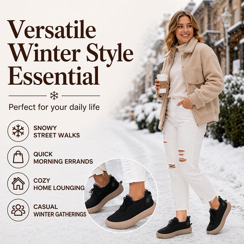 ☁️ Cozy Steps | Women’s Plush-Lined Casual Shoes