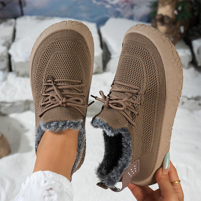 ☁️ Cozy Steps | Women’s Plush-Lined Casual Shoes