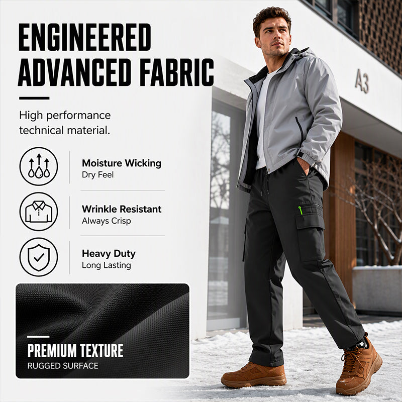🧥 Built for Cold Days | Men’s Windproof Thermal Outdoor Pants