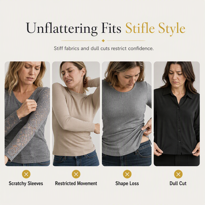 ⌛Limited-Time Offer-Women's Deep V-Neck Lace Long Sleeve Top