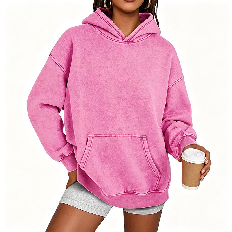 ⌛Limited-Time Offer-Unisex Casual Oversized Acid Wash Hoodie