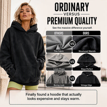 ⌛Limited-Time Offer-Unisex Casual Oversized Acid Wash Hoodie