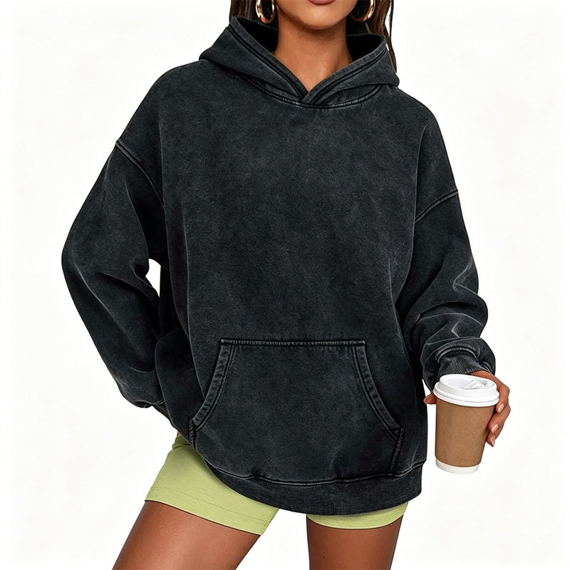 ⌛Limited-Time Offer-Unisex Casual Oversized Acid Wash Hoodie