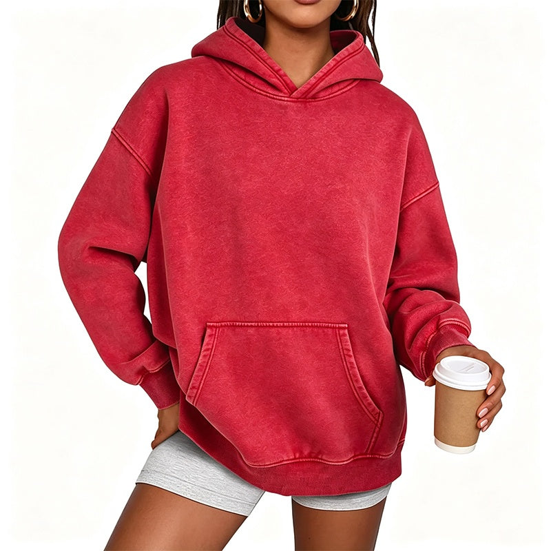 ⌛Limited-Time Offer-Unisex Casual Oversized Acid Wash Hoodie