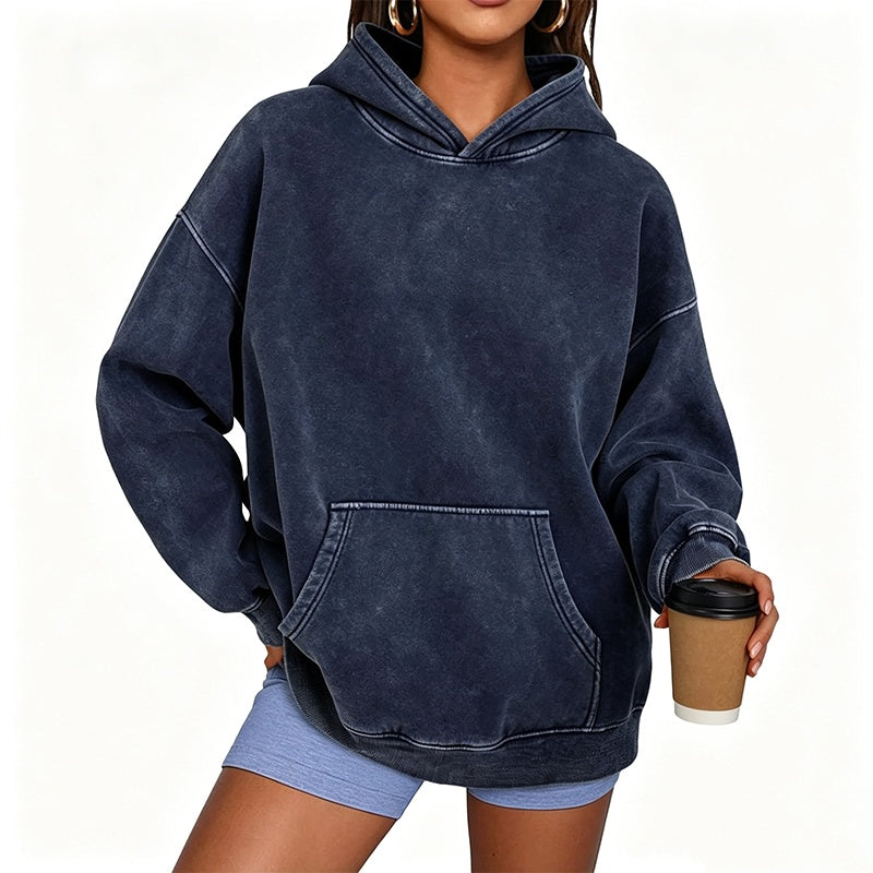 ⌛Limited-Time Offer-Unisex Casual Oversized Acid Wash Hoodie