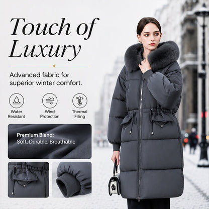 ⌛Limited-Time Offer-Women's Mid-Long Thickened Padded Coat