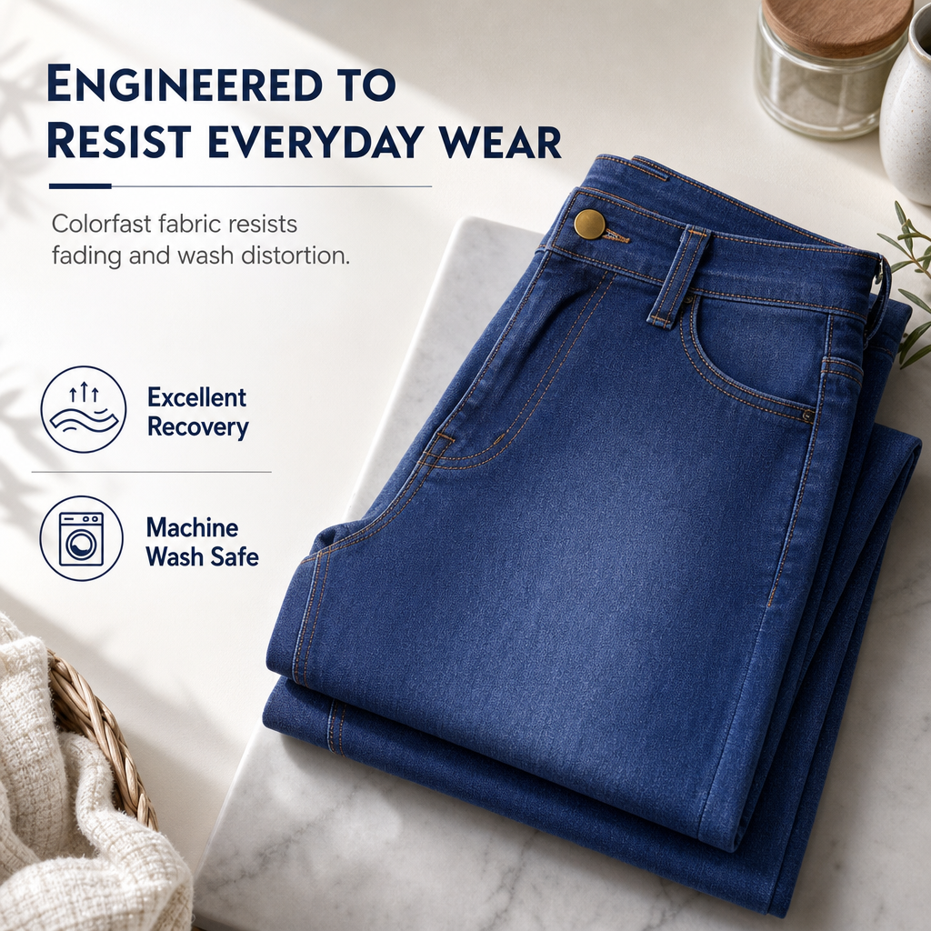All-Day Comfort, Flattering Shape | High-Waisted Stretch Pencil Pants