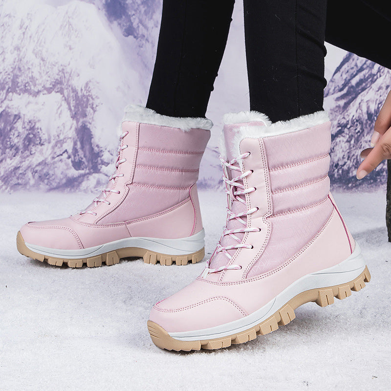 ❄️ Women's Waterproof Plush-Lined Mid-Calf Snow Boots ✨ – 50% OFF | Warm Winter Comfort