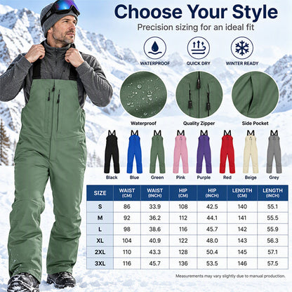 ❄️ Unisex Waterproof Ski Bib Pants ✨ – Snow-Ready Protection | Free Shipping 🚚
