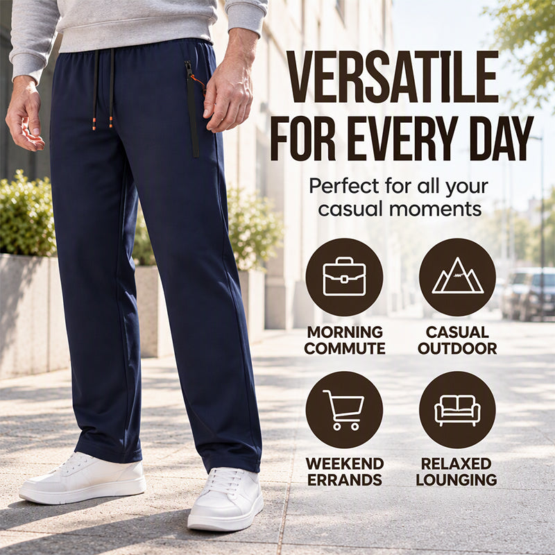 🏃 Warm Stretch Comfort, Free Movement | Men's Winter Comfortable Thermal Sweatpants