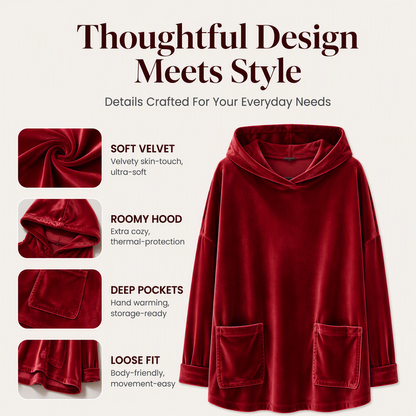 Women's Velvet Pullover Hoodie