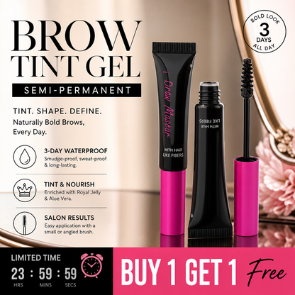 🥳2026 HOT SALE🥳Buy 1 get 1 free💞50K+ SOLD!🔥Vegan Eyebrow Gel – 16H Wear, Buildable & Flake-Resistant